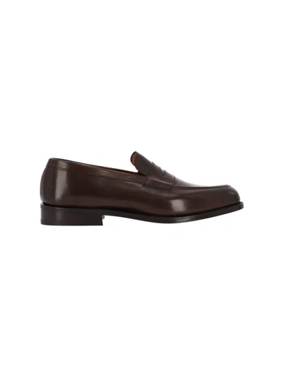 Tricker's Harvard Loafers - Brown In Black