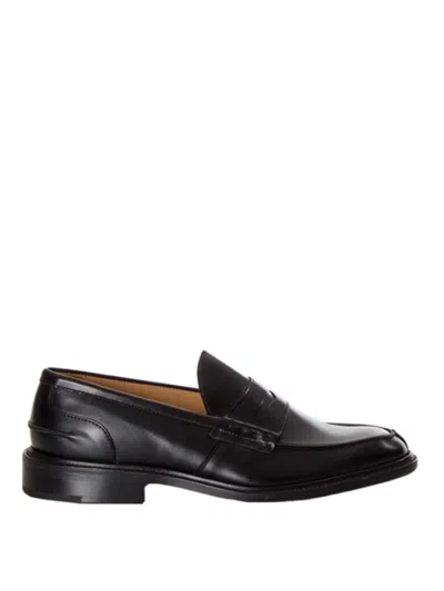 Tricker's Leather Loafers In Black