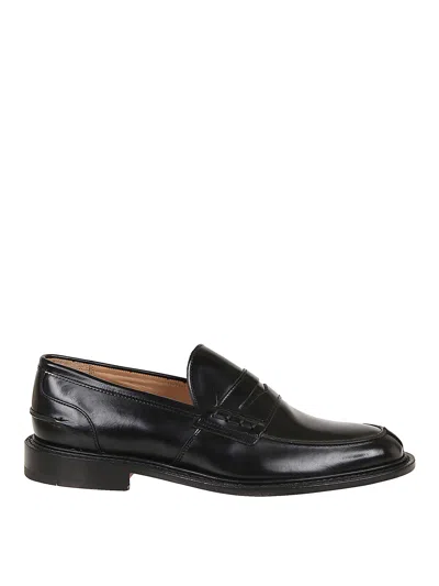 Tricker's Leather Loafers In Black