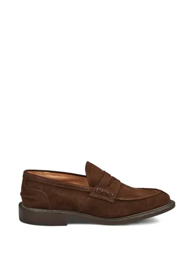 Tricker's James Suede Loafers In Multi