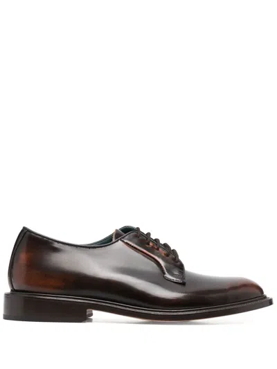 Tricker's Lace-up Derby Shoes In 褐色