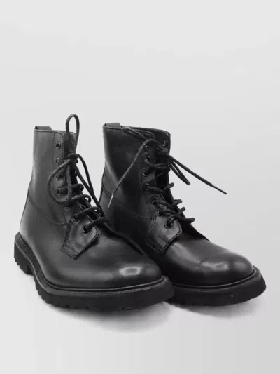Tricker's Leather Boots In Black