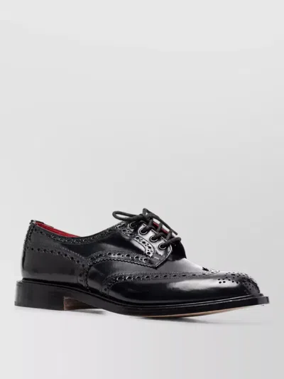 Tricker's Leather Brogues In Black