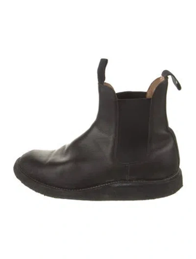 Pre-owned Tricker's Leather Chelsea Boots In Black