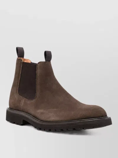 Tricker's Leather Chelsea Boots In Brown