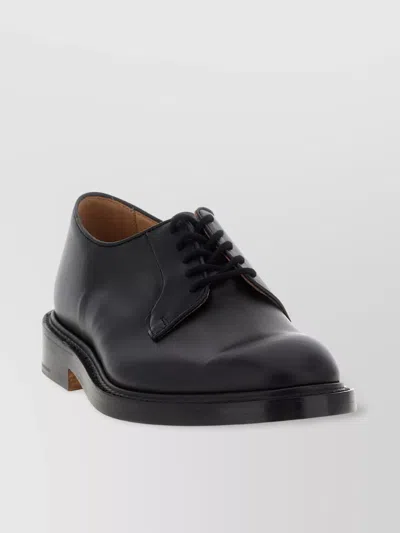 Tricker's Roberto Lace-up Shoes Leather Sole In Black