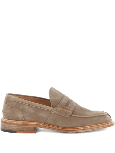 Tricker's Suede Loafers In Brown