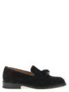 Tricker's Black Solid Elton Loafers In Black