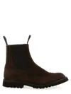 Tricker's Henry Elastic-strap Brogue Boots In Brown