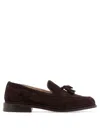 Tricker's Loafers With Tassel Detail And Stacked Heel In Brown