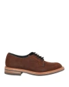 Tricker's Man Lace-up Shoes Chocolate Brown Size 9 Leather