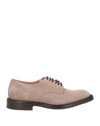 Tricker's Man Lace-up Shoes Beige Size 9 Leather In Multi