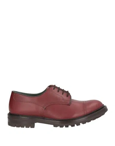 Tricker's Man Lace-up Shoes Burgundy Size 11 Leather