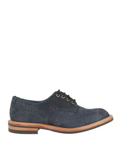 Tricker's Man Lace-up Shoes Midnight Blue Size 8 Leather