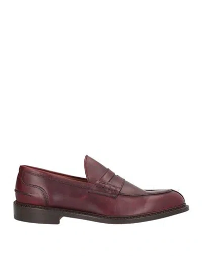 Tricker's Man Loafers Burgundy Size 9 Leather