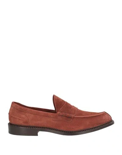 Tricker's Man Loafers Tan Size 9 Leather In Multi