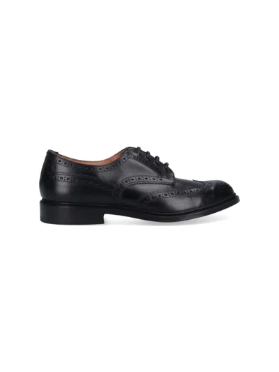 Tricker's Men's Wingtip Brogue Oxford Shoes In Black
