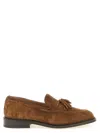 Tricker's Suede Tassel Loafer Loafer In Brown