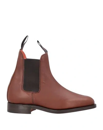 Tricker's Woman Ankle Boots Brown Size 8 Leather