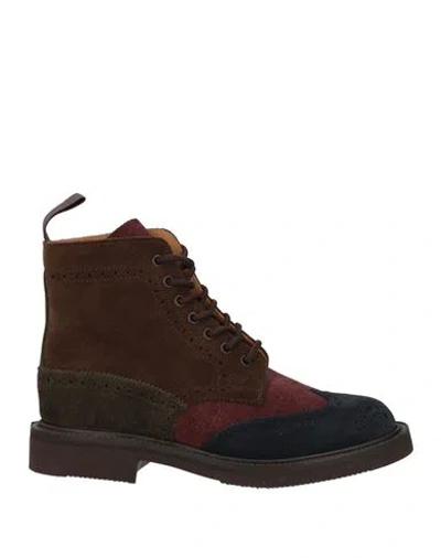 Tricker's Woman Ankle Boots Chocolate Brown Size 6 Leather