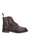Tricker's Woman Ankle Boots Dark Brown Size 6.5 Leather