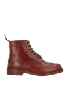 Tricker's Woman Ankle Boots Tan Size 8 Leather