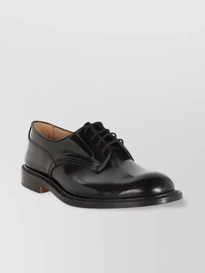 Tricker's Woodstock Lace-up Round Toe Shoes In Black