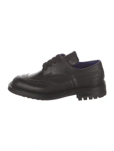 Pre-owned Tricker's X Burberry Devon Leather Brogues In Black