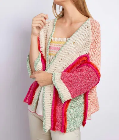 Tricot Chic Knit Cardigan In Multi