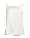 Tricot Chic Woman Top Cream Size 14 Viscose In White