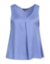 Tricot Chic Woman Top Lilac Size 6 Polyester In Blue