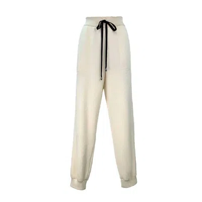 Tricot Chic Women's Terry Pant In Ecru In White