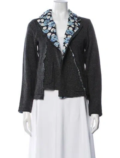 Pre-owned Tricot Comme Des Garcons 2004 Wool Jacket In Grey