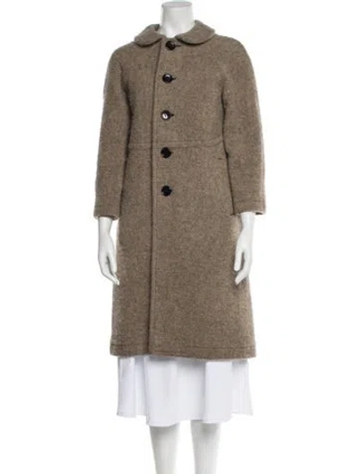 Pre-owned Tricot Comme Des Garcons 2014 Wool Coat In Neutral