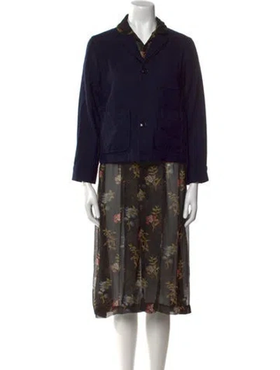 Pre-owned Tricot Comme Des Garcons 2017 Midi Length Dress In Black