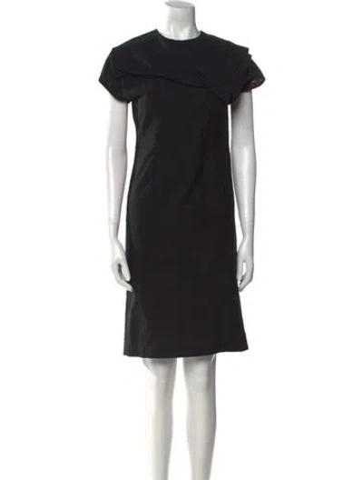Pre-owned Tricot Comme Des Garcons Crew Neck Knee-length Dress In Black