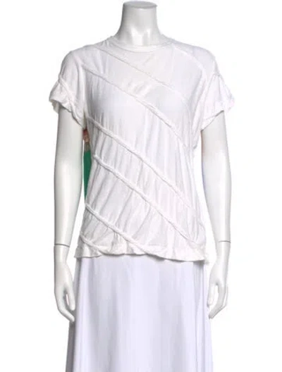 Pre-owned Tricot Comme Des Garcons Crew Neck Short Sleeve T-shirt In White