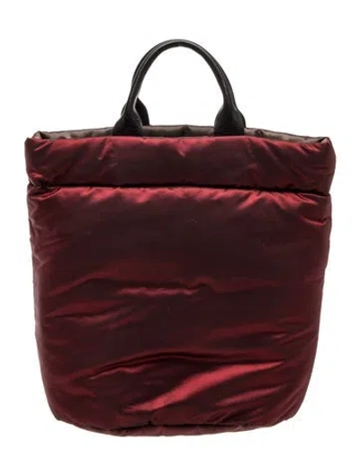Pre-owned Tricot Comme Des Garcons Nylon Backpack In Burgundy