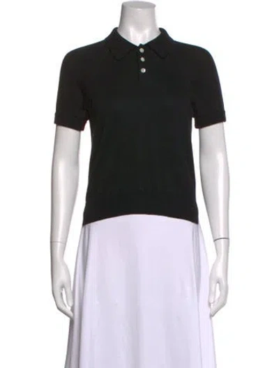Pre-owned Tricot Comme Des Garcons Short Sleeve Polo In Black