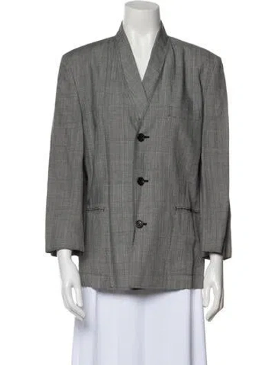 Pre-owned Tricot Comme Des Garcons Vintage 1980's Blazer In White