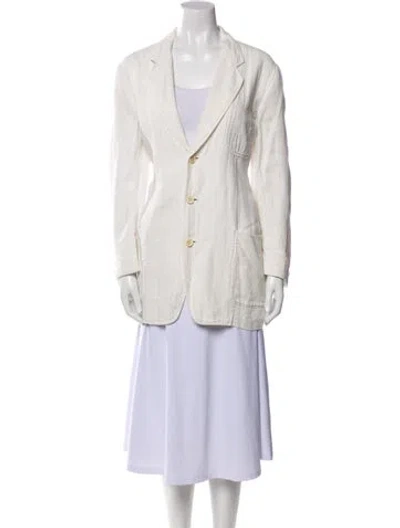 Pre-owned Tricot Comme Des Garcons Vintage 1990's Blazer In White