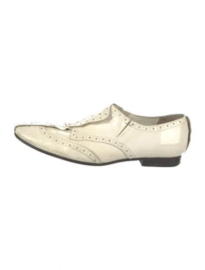Pre-owned Tricot Comme Des Garcons Vintage 2001 Oxfords In Neutral