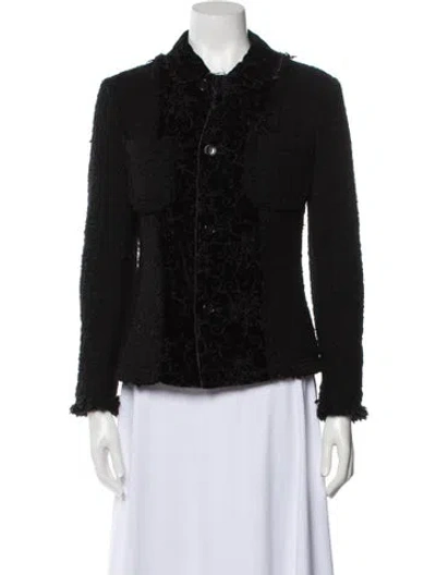 Pre-owned Tricot Comme Des Garcons Vintage 2002 Jacket In Black