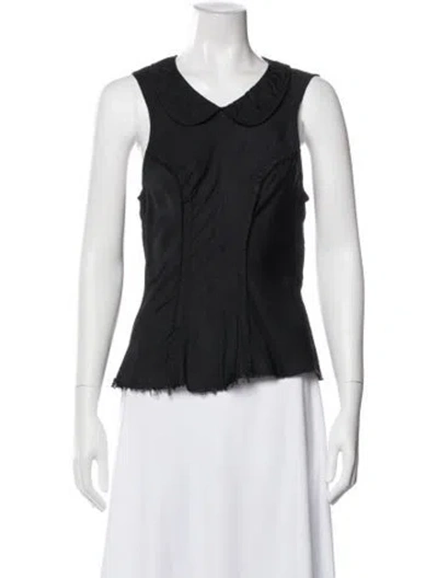 Pre-owned Tricot Comme Des Garcons Vintage 2002 Top In Black