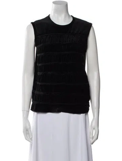 Pre-owned Tricot Comme Des Garcons Vintage 2003 Top In Black