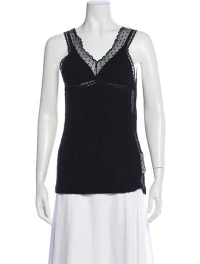 Pre-owned Tricot Comme Des Garcons Vintage 2006 Top In Black