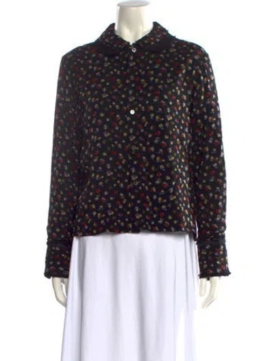 Pre-owned Tricot Comme Des Garcons Vintage 2007 Blouse In Black