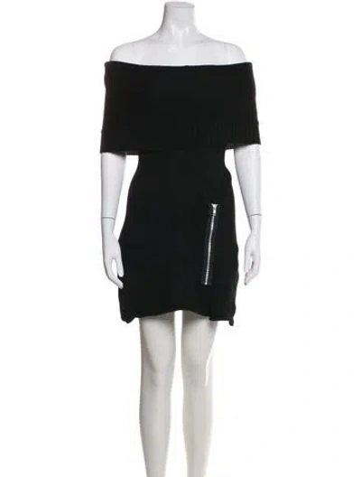 Pre-owned Tricot Comme Des Garcons Vintage Knee-length Dress In Black