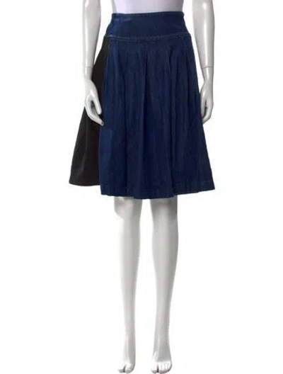 Pre-owned Tricot Comme Des Garcons Vintage Knee-length Skirt In Blue