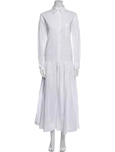 Pre-owned Tricot Comme Des Garcons Vintage Long Dress In White